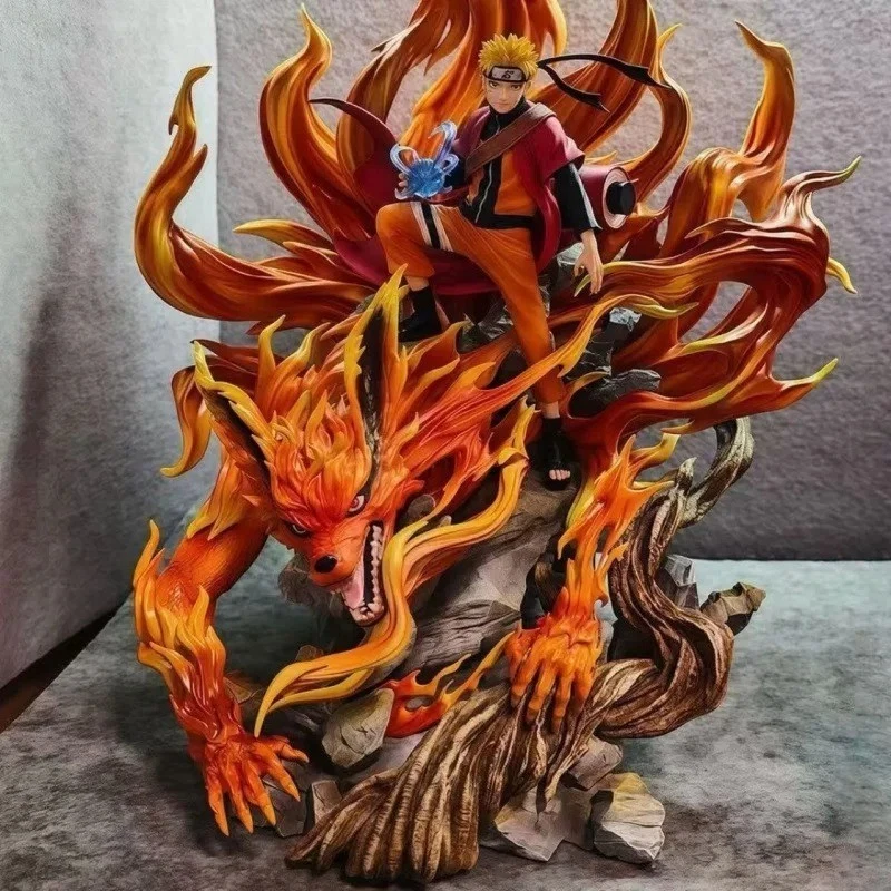 Statuetta Naruto Kurama 43 cm - Uzumaki Naruto in modalità Kurama - pvc - Immagine 4 di 4