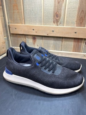 Peter Millar Hyperlight Apollo Black Knit Sneakers Mens 12 MF22EF15 UK 11 EU 45