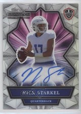 2021 Wild Card Alumination NIL Collegiate Edition Silver Nick Starkel Auto 0tc2
