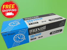 Maxell 377 SR626SW Watch Battery Exp 2031 100 Pcs.