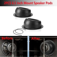 6.5" 6 1/2" ANGLED SPEAKER POD ADAPTERS MOUNT GOLF CART BOAT ATV UTV RV CONSOLE