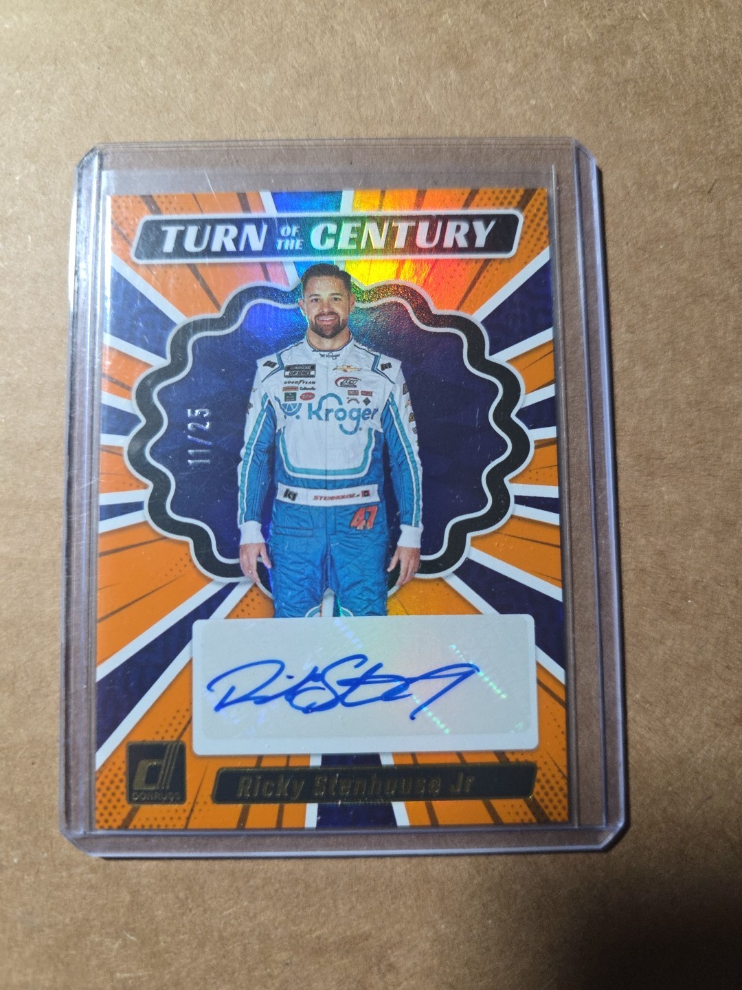 Ricky Stenhouse Jr 2024 Panini Donruss 11/25 Turn Of The Century Auto #TCS-RSJ