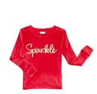 Wonder Nation Girls Red Velour 2 PC Pajama Set Size 7 NWT — photo 2
