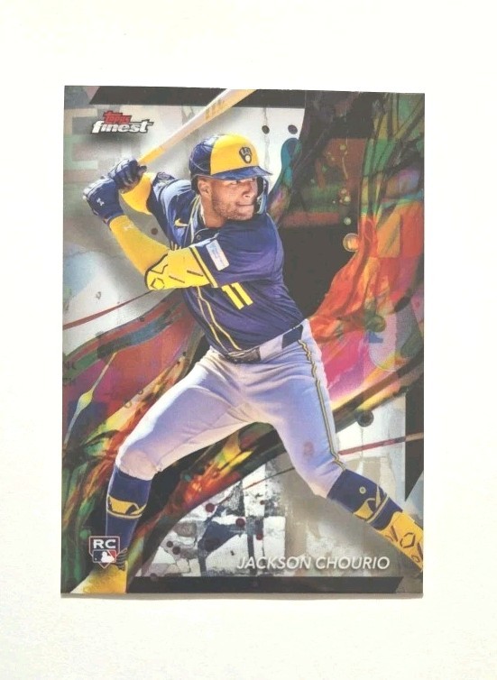 2024 Topps Finest #11 Jackson Chourio RC (BREWERS) !