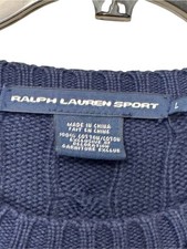 Ralph Lauren Sport Vintage Blue Cable Knit Sweater