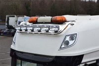 DachträGer + Jumbo LED Spots - Typ B FüR DAF XF 106 Ab 2013 Superspace Edelstahl