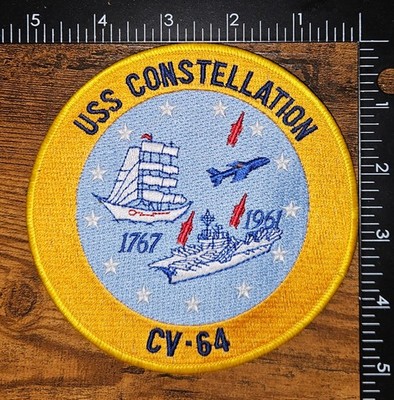 USS Constellation (CV-64) Kitty Hawk Class Super Carrier Military Patch