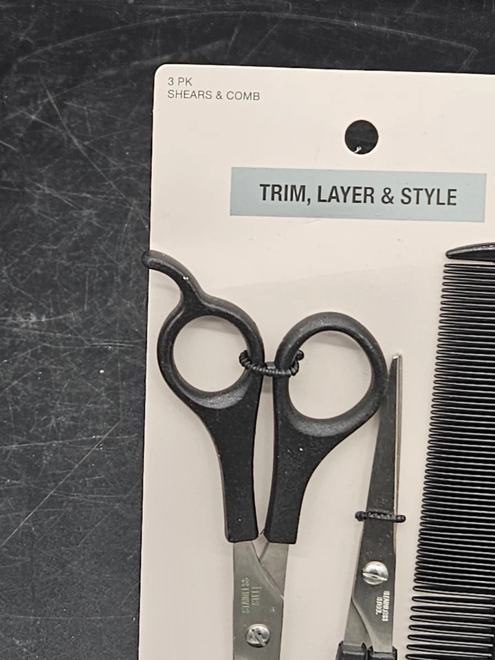 Conair ножницы и расческа 3 изделия комплект ножницы отделки слой стиль #80105 новый стрижки - Изображение 2 из 4
