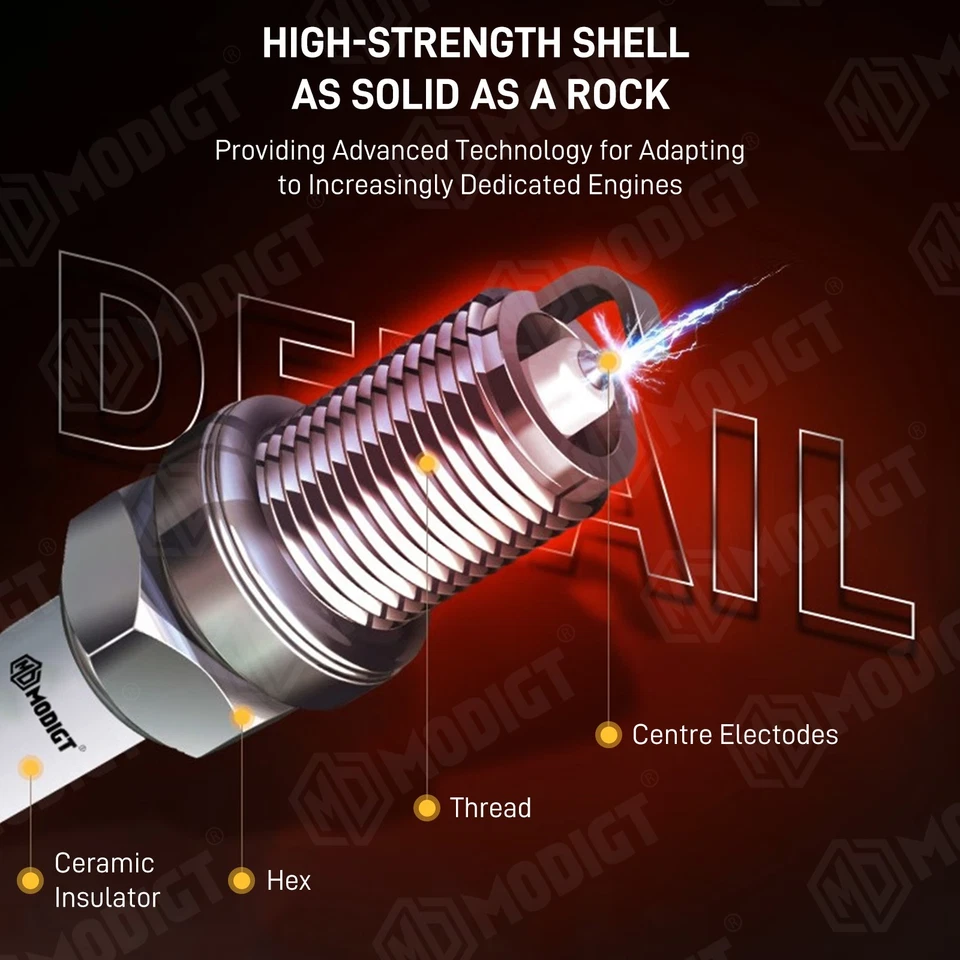 4PCS Iridium Spark Plugs For SUZUKI GSXR750 GSXR600 GSXR1100 GSXR1300 HAYABUSA - Image 4 of 4