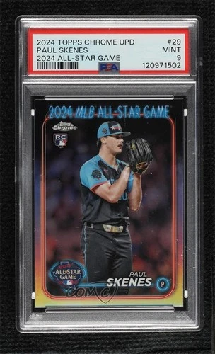 2024 Topps Chrome Update All-Star Game Paul Skenes #ASGC-29 PSA 9 MINT Rookie RC