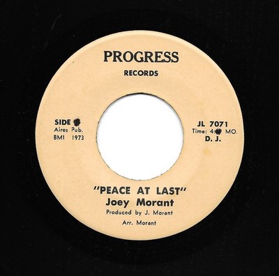 Northern Soul 45 - Joey Morant    Peace At Last - PROGRESS -Original!