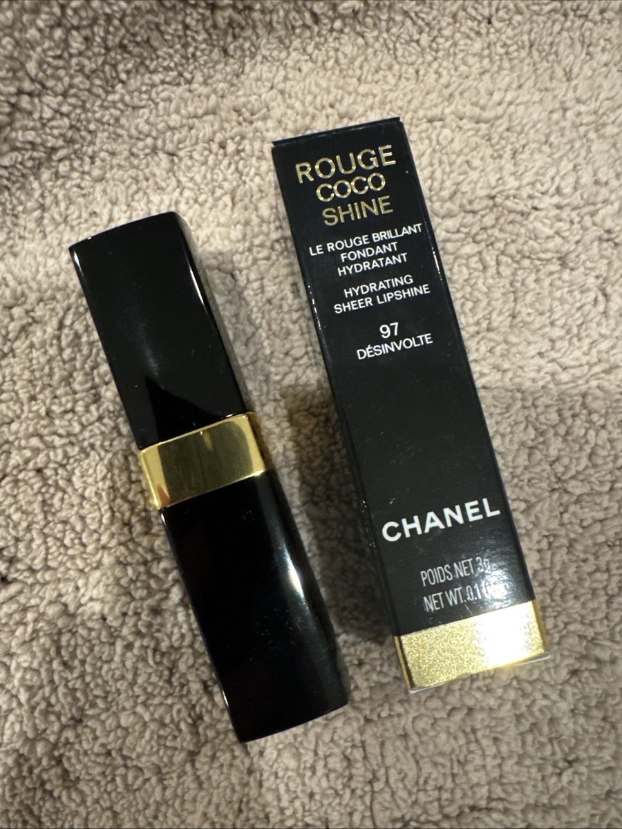 CHANEL NIB Rouge Coco Shine Hydrating Sheer Lipshine 97 Shine Desinvolte