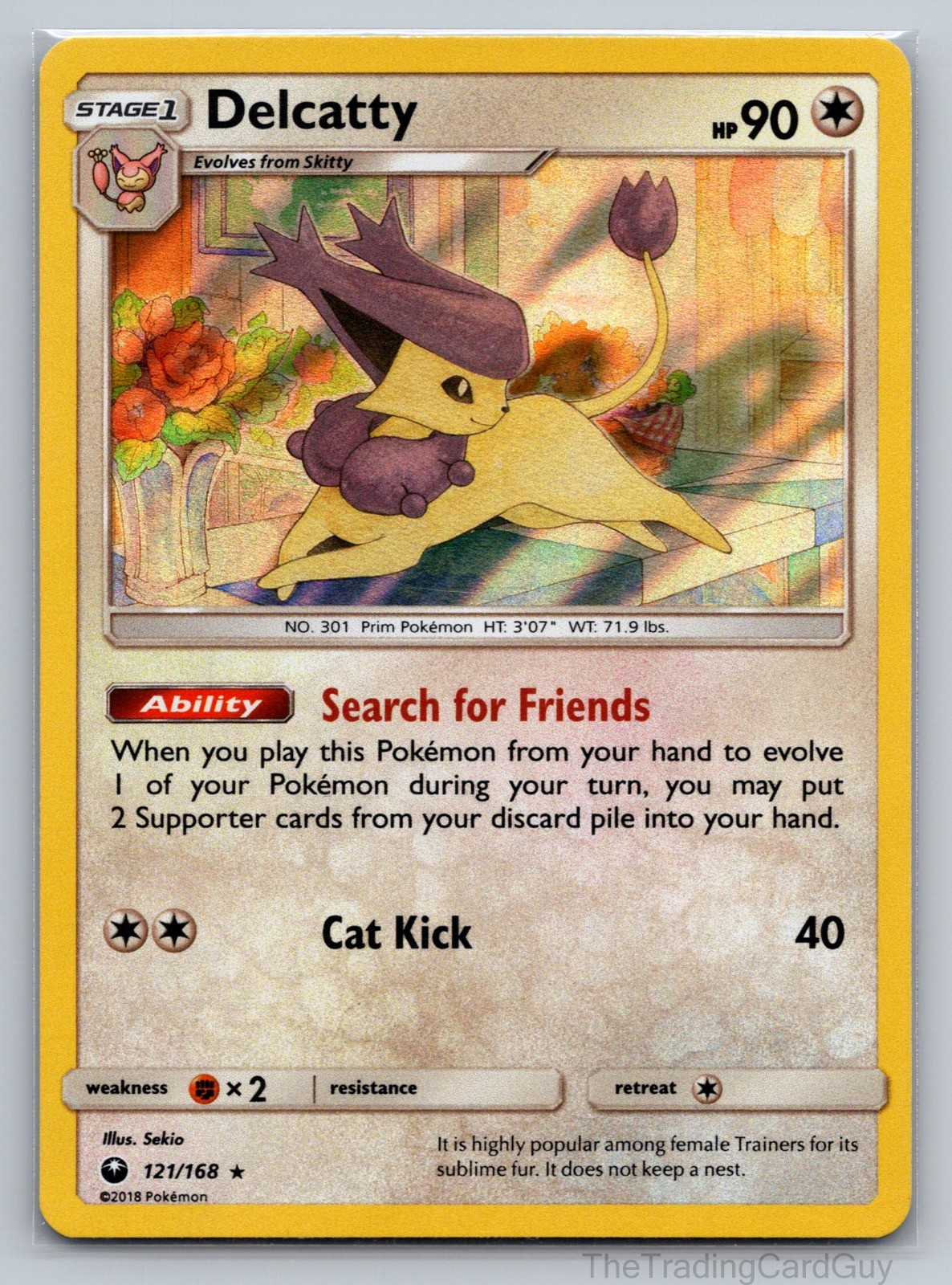 Delcatty Holo Rare SM - Celestial Storm 121/168 NM