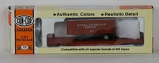 Con-Cor 0001-009286 HO Royal American Shows Flat Car w/ 28' R.A.S Trailer Kit