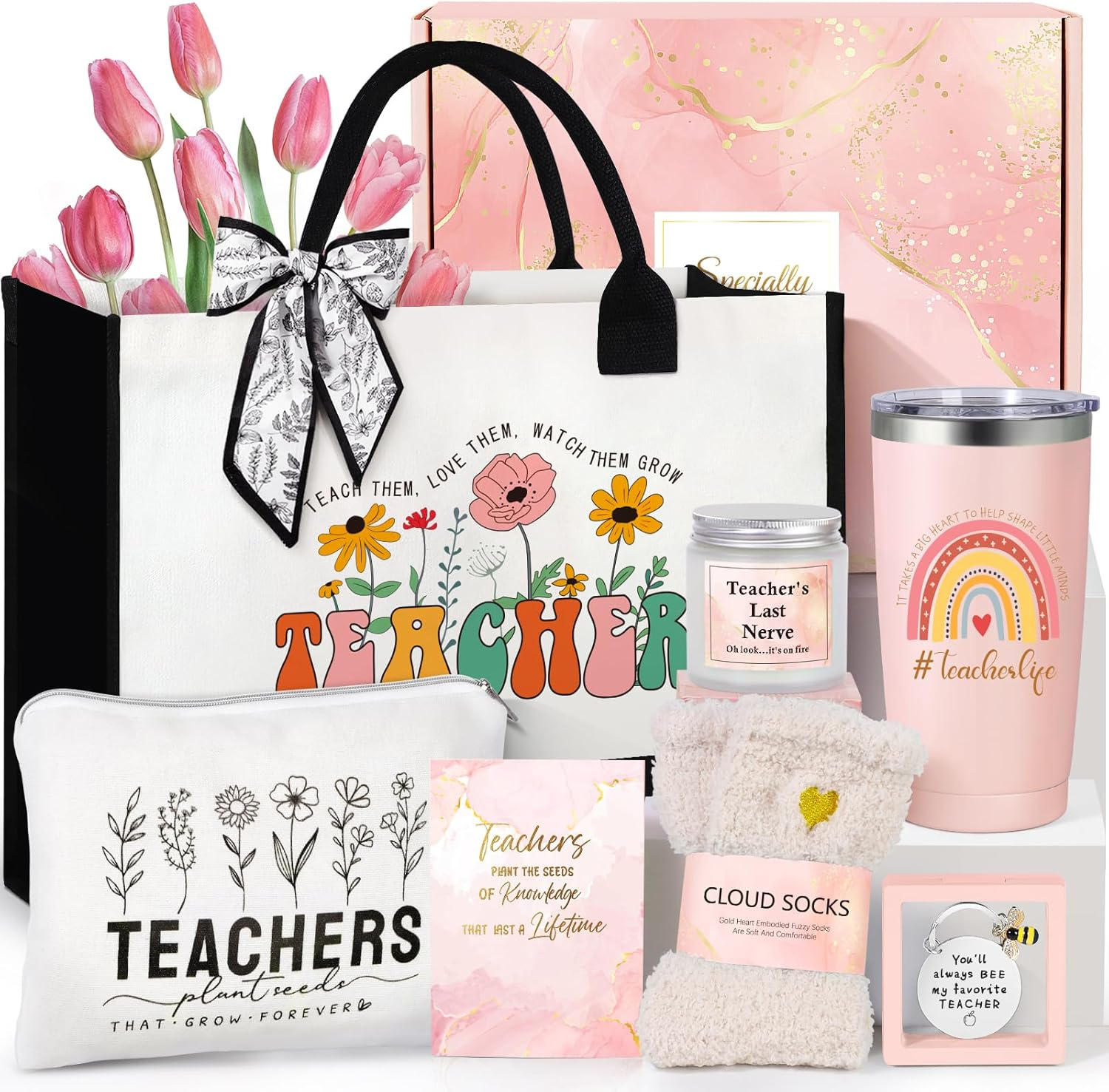 Teacher Appreciation Gifts, Best Teacher Tote Bags for Women, Unique Gift Ideas