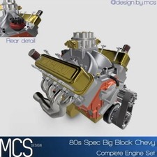 125 124 Scale Resin 80s Spec Big Block Chevy Engine Kit