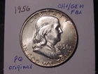 1956 FRANKLIN HALF CHOICE + GEM BU ORIGINAL COLOR POPULAR BETTER DATE SHIPS FREE