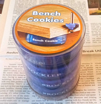 Rockler Bench Cookies Non-Slip Rubber Bench Pads, 4 Pack