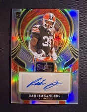 2025 Panini Select - Select Signatures Raheim Sanders #SIP-RSS (AU, RC)