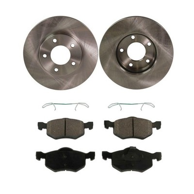 Front Right Stainless Steel Disc Brake Rotor & Pad Set Ford Escape 2001-2007 FWD