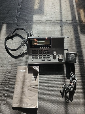 #ad Uniden Bearcat BC370CRS Desktop Police Scanner Alarm Clock Weather AM FM Tested $70.00