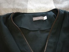 Mint Velvet Ladies Shirt Dress XS V Neck Long Sleeve Zip Neckline Loose Fit 