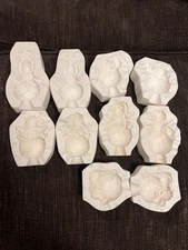 Ceramic Slip Mold NOWELLS SNOWMAN FIGURE LOT ORNAMENTS 