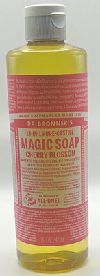 Dr. Bronner's Magic Soap 18-in-1 Pure-Castile Body Wash Cherry Blossom 16oz