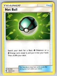 Net Ball 187/214 Lost Thunder Uncommon Pokemon Card