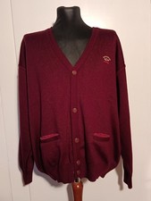 Paul & Shark Yachting Cardigan XXL  Button Up Wool Strickjacke Sweater Rot