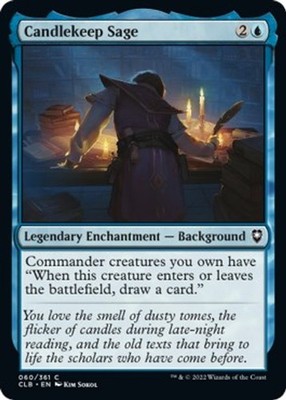 Candlekeep Sage [CLB - 60] Foil Common NM Commander Legends: Battle for Baldu...