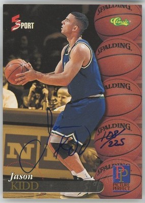 Jason Kidd 1995 Classic 5-Sport #198 ON-CARD AUTO #'d 108/225 - very nice!