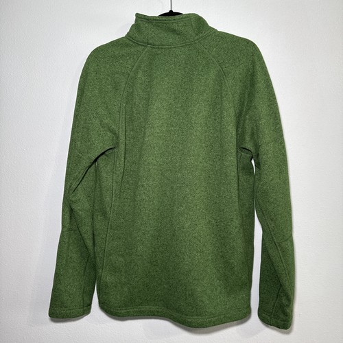 The North Face Green Pullover 1/2 Zip Long Sleeve Sweatshirt Mens Medium TNF - Picture 3 of 6
