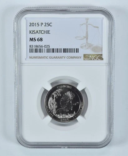 2015-P Washington Quarter Kisatchie America The Beautiful MS68 NGC *4371