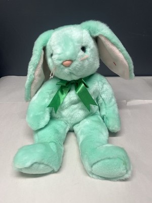 Ty Beanie Buddy Hippity Green Bunny Rabbit Plush Animal 
