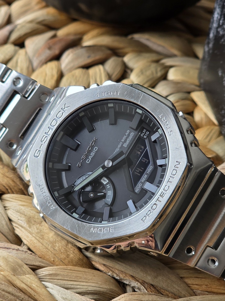 Casio G-Shock Full Metal 2100 Silver GM-B2100D-1AER UK