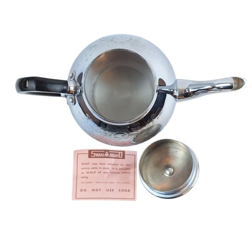 Vintage Swan Brand The Carlton Tea Set Swan-Cromalin Plated 5 Piece Set - Picture 18 of 22