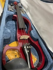 Cecilio 4 String Electric Violin 4/4 Size Solid Wood Suitable For Teen,Adult