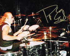 Roger Earl Signed Autographed 8x10 Foghat Live on Stage Drums Photo ACOA