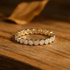 1.50Ct Round Cut Simulated Diamond Eternity B...