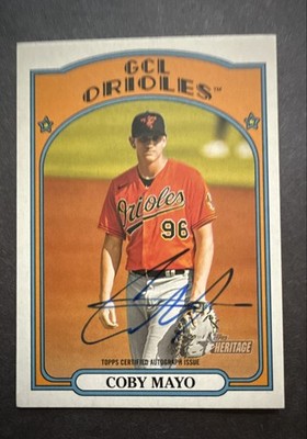 2021 Topps Heritage Minor League Edition - Real One Autographs Coby Mayo #ROA-CM