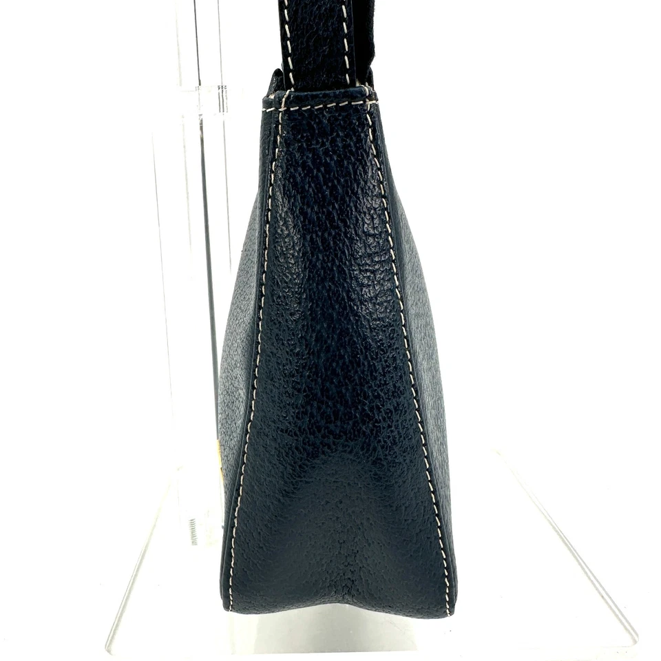 Fendi Purse Pouch Hand Bag Leather Navy 272T0337 - Image 4 of 4