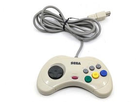 Sega Saturn White HST-3220 NTSC-J Japan Tested w/ Controller + Street Fighter