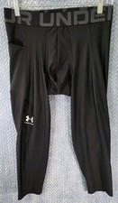 Under Armour Men's HeatGear Black Compression Leggings Size Large Athleisure