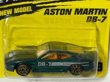 Matchbox Superfast #59 Aston Martin DB-7, Green w/ Silver Stripe, NIB, 1/64