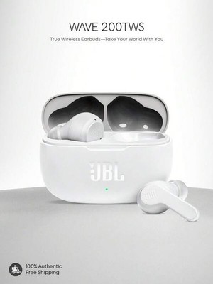 Original OEM JBL Vibe 200TWS 200 TWS Wireless Headset In-Ear Earbuds -White