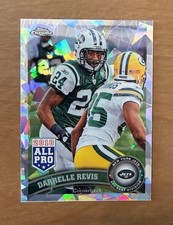 2011 TOPPS CHROME CRYSTAL ATOMIC REFRACTOR #15 DARRELLE REVIS /139 NY JETS