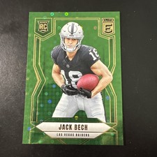 Jack Bech 2025 Donruss Elite #177 Green Disco Rookie (RC) Las Vegas Raiders