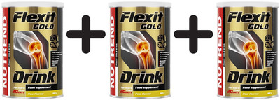 3 x Nutrend Flexit Gold Drink, Pear - 400g (58,29 EUR/kg)