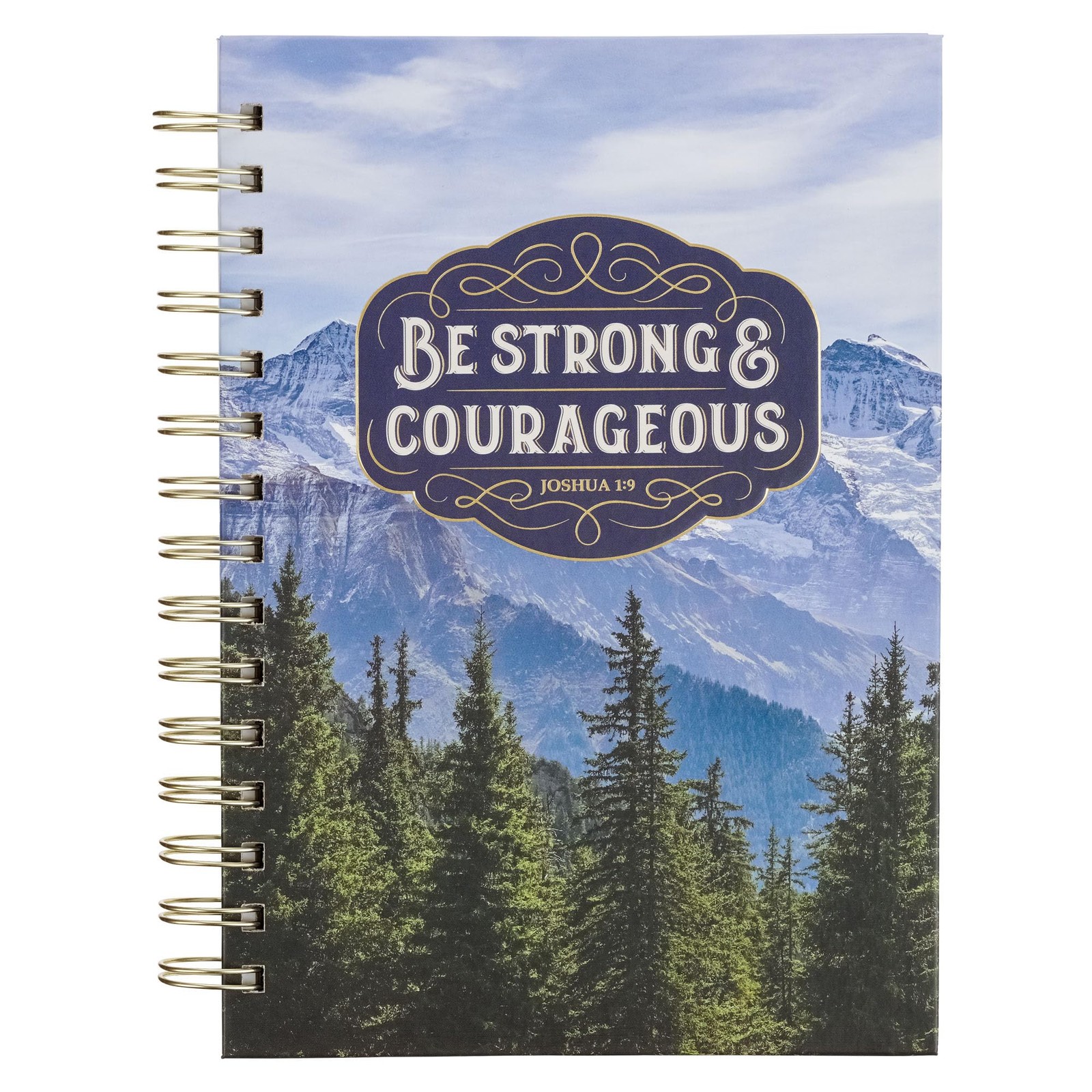 Christian Art Gifts Inspirational Journal, Be Strong & Courageous Wide Ruled Not